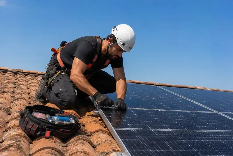 Maintenance et monitoring de panneaux solaires à Saint-Roman