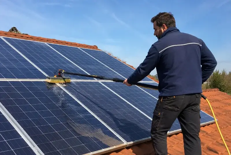 Nettoyage et entretien de panneaux solaires à Saint-Roman